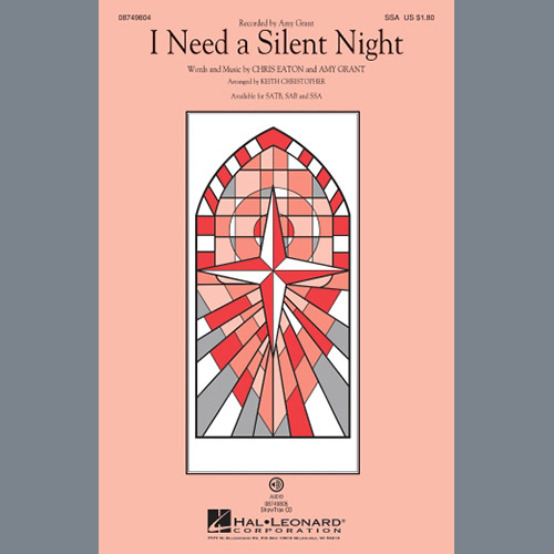 Produktbild zu: I Need A Silent Night (arr. Keith Christopher)