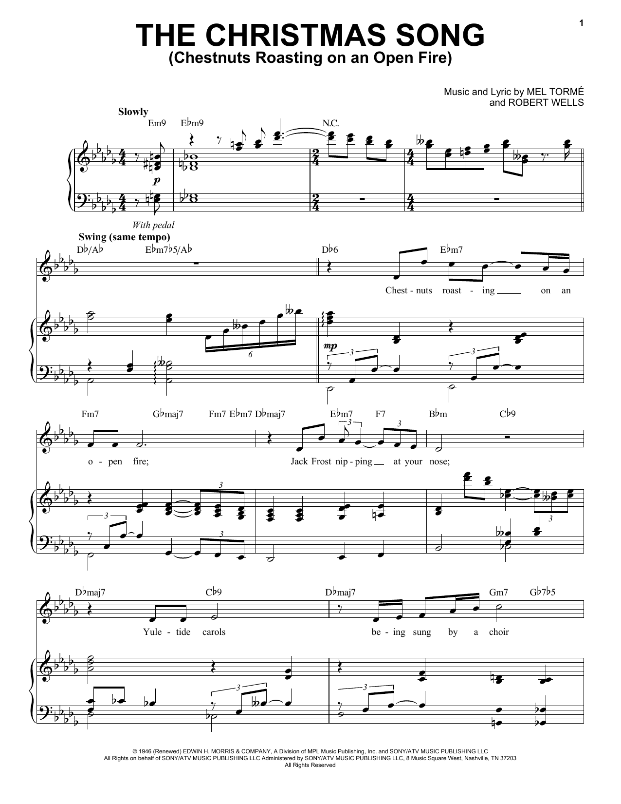 Produktgalerie: Seite 1 von 1 The Christmas Song (Chestnuts Roasting On An Open Fire), Nat King Cole, Gesang, Klavier