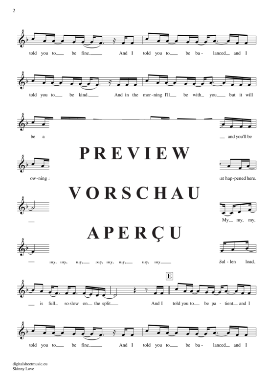 Product gallery: Page 3 of 4 Skinny Love , Birdy, (recorder)