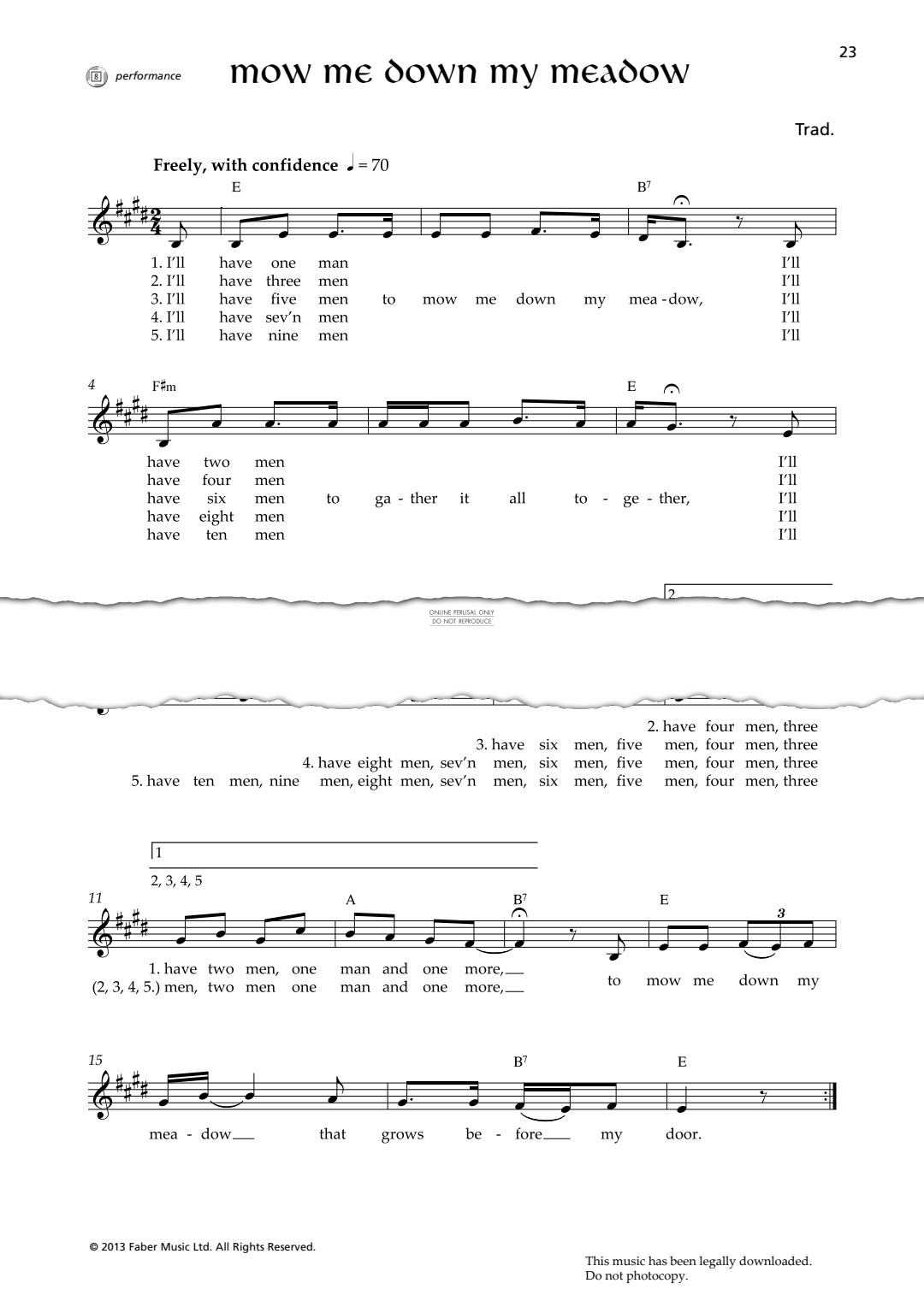 Produktgalerie: Seite 1 von 1 Mow Me Down My Meadow, Traditional, Gesang