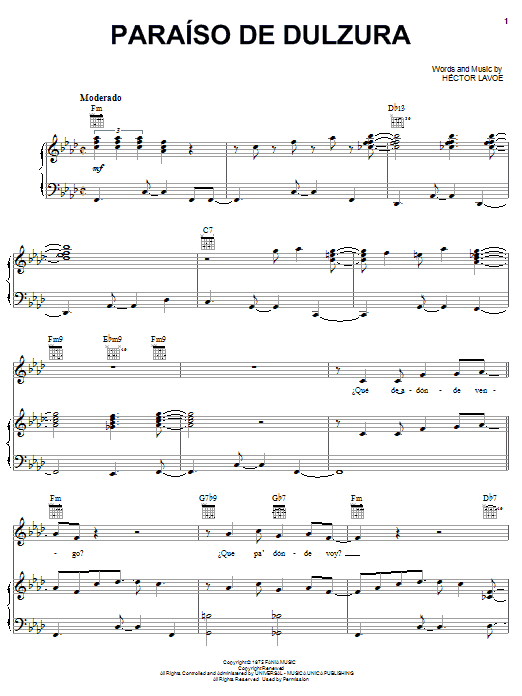 Product picture to:  Paraiso De Dulzura - Hector Lavoe