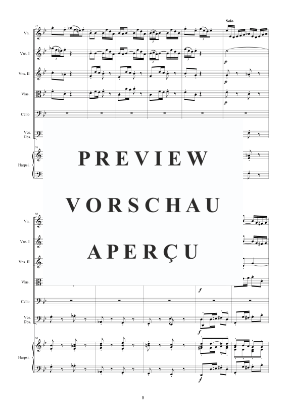 Produktgalerie: Seite 9 von 11 Violin Konzert in G-Moll BWV 1056, , Gemischtes Ensemble Violine, Violoncello, Streicher und Cembalo BC