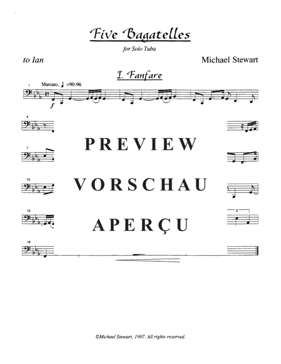 Product gallery: Page 4 of 9 Five Bagatelles , , (Tuba Solo)
