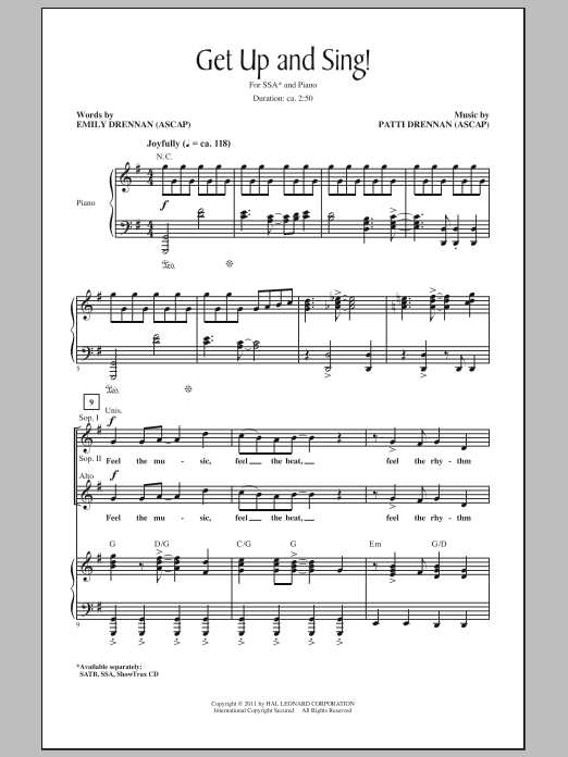 Produktgalerie: Seite 1 von 1 Get Up And Sing!, Patti Drennan, Chor