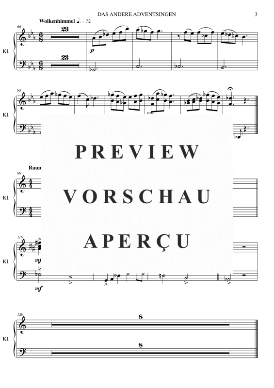 Product gallery: Page 6 of 11 Das andere Adventsingen, , (Mixed ensemble woodwinds, piano and percussion)