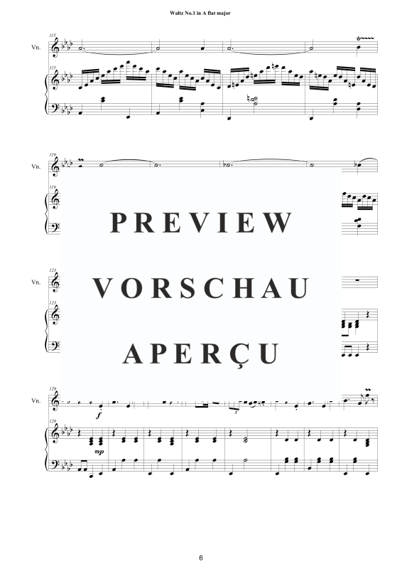 Product gallery: Page 7 of 11 Two Waltzes, , Violin and Piano