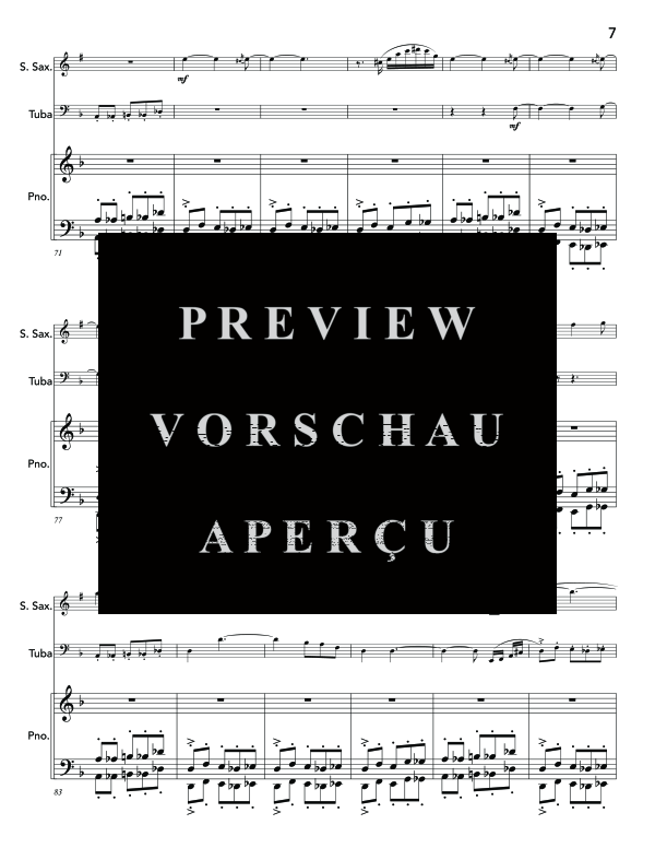 Produktgalerie: Seite 11 von 11 Mile Marker 78, , (Trio Sopran Saxophon, Tuba und Klavier)