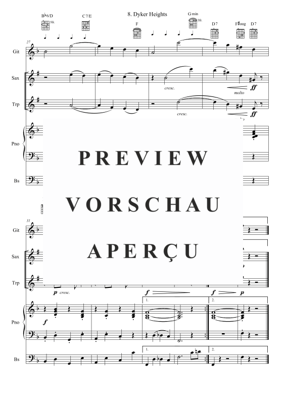 Produktgalerie: Seite 5 von 11 Dyker Heights, , (Combo Band (und 2 Bläser(