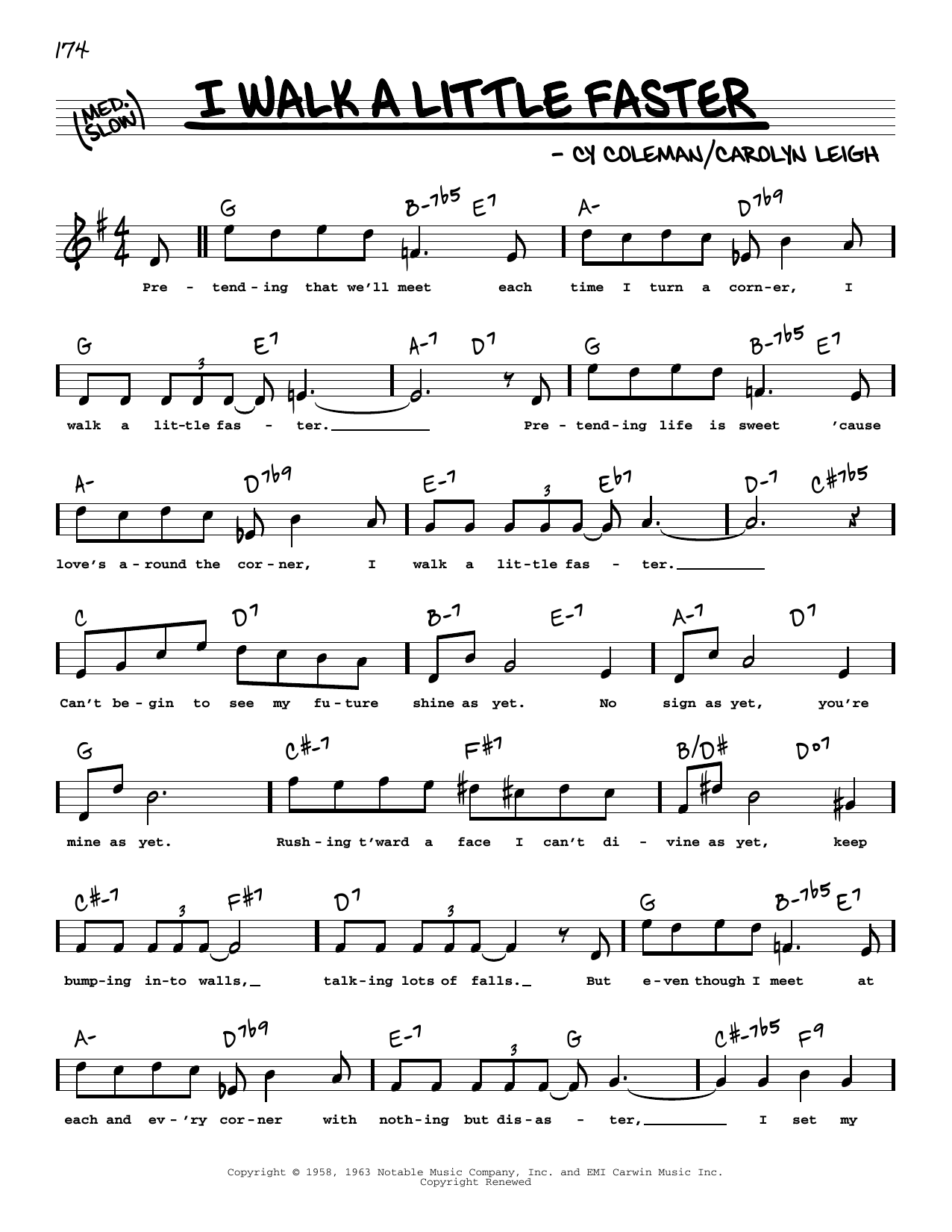 Produktbild zu: I Walk A Little Faster (High Voice)
