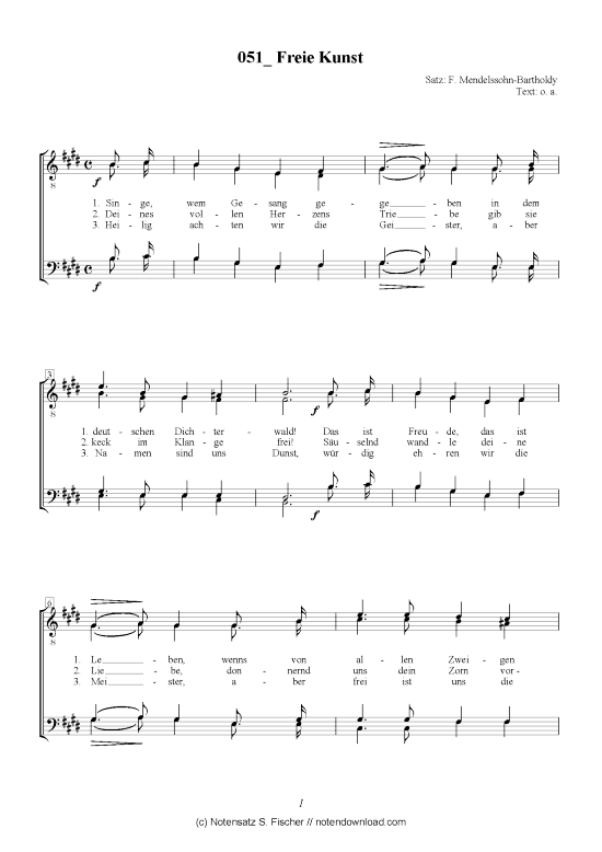 Product picture to: Freie Kunst F. Mendelssohn-Bartholdy 