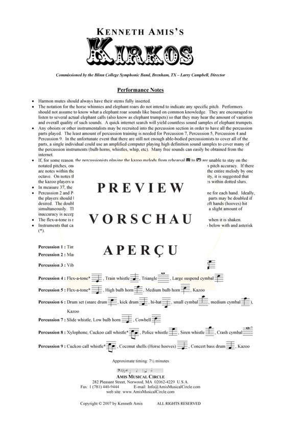 Produktgalerie: Seite 5 von 21 Kirkos , , (Concert Band)