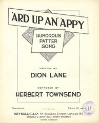 cover: 'Ard Up An' 'Appy, Herbert Townsend