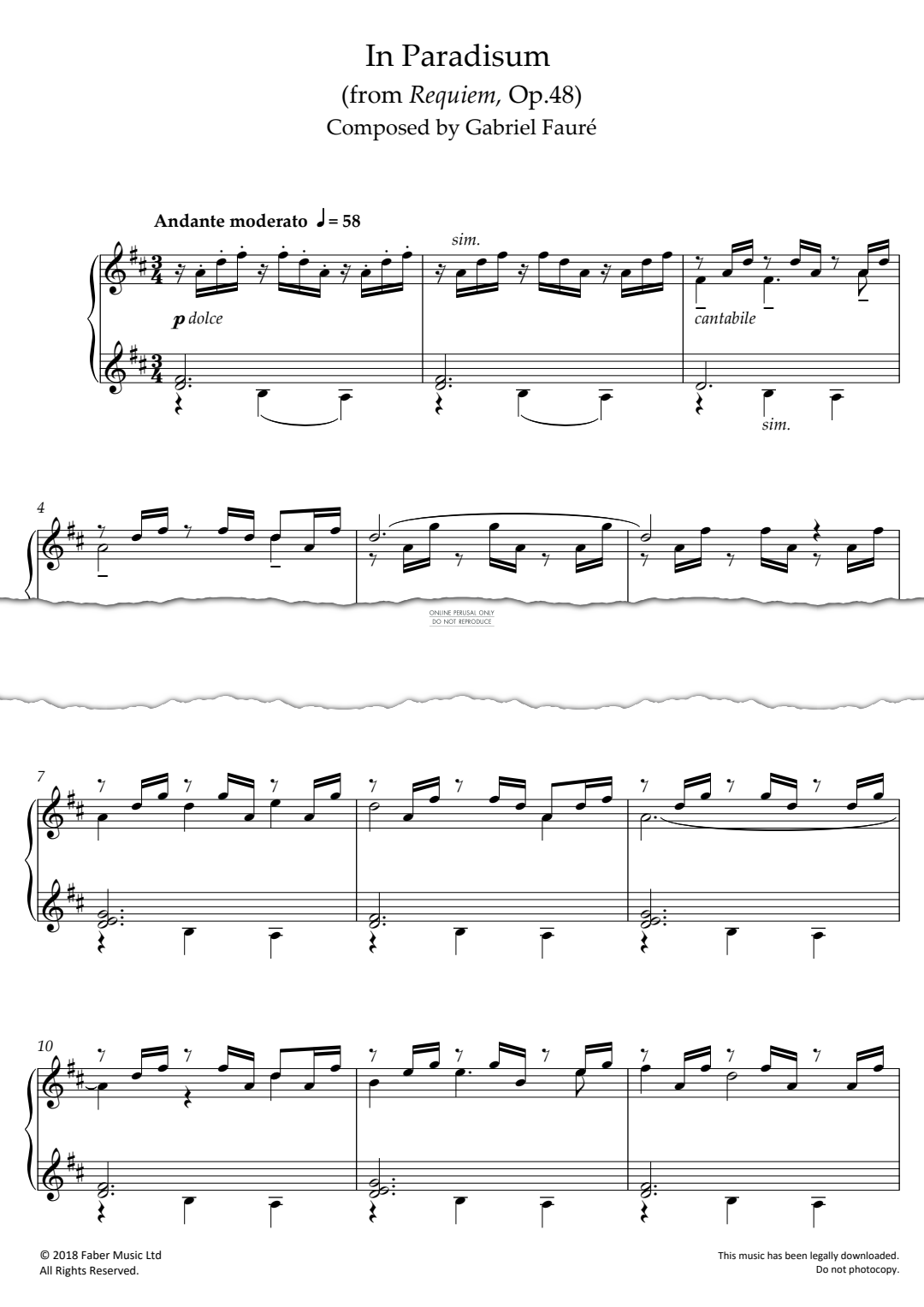 gallery: In Paradisum (from 'Requiem Op.48'), Gabriel Fauré