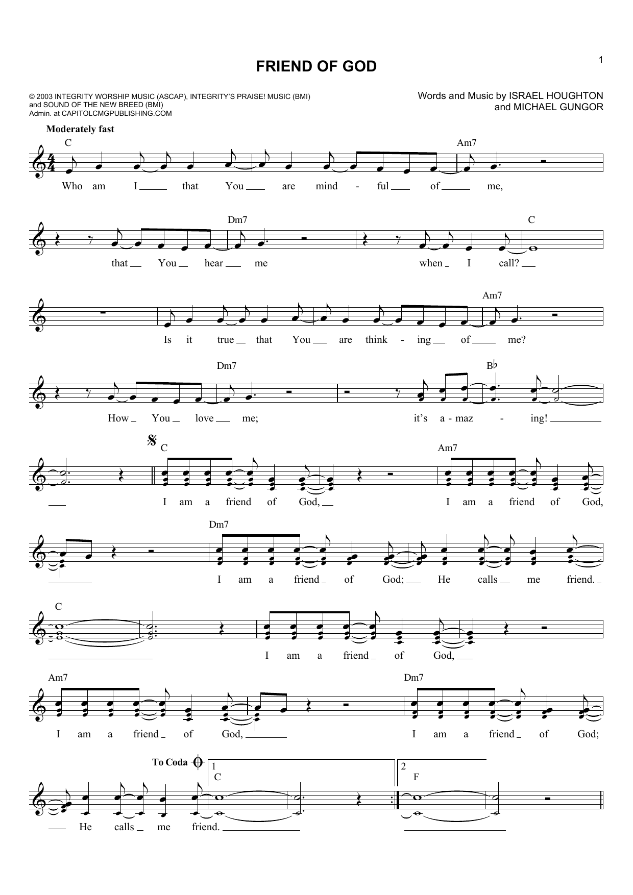 Produktbild zu: Friend Of God
