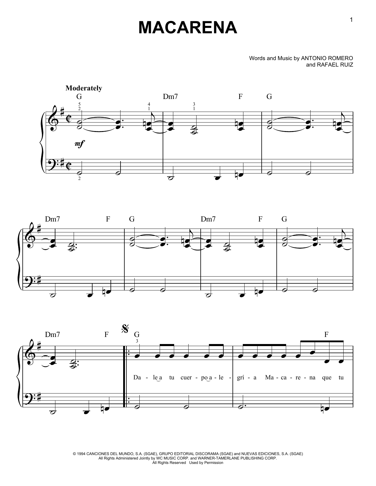 Produktbild zu: Macarena