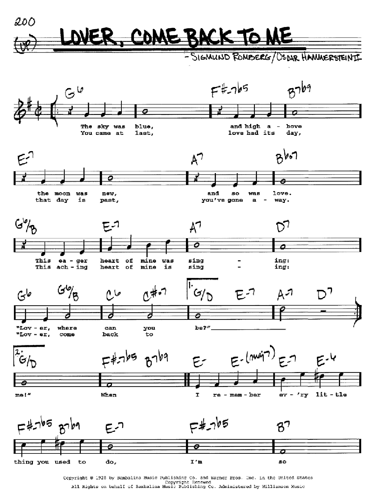 Produktbild zu: Lover, Come Back To Me