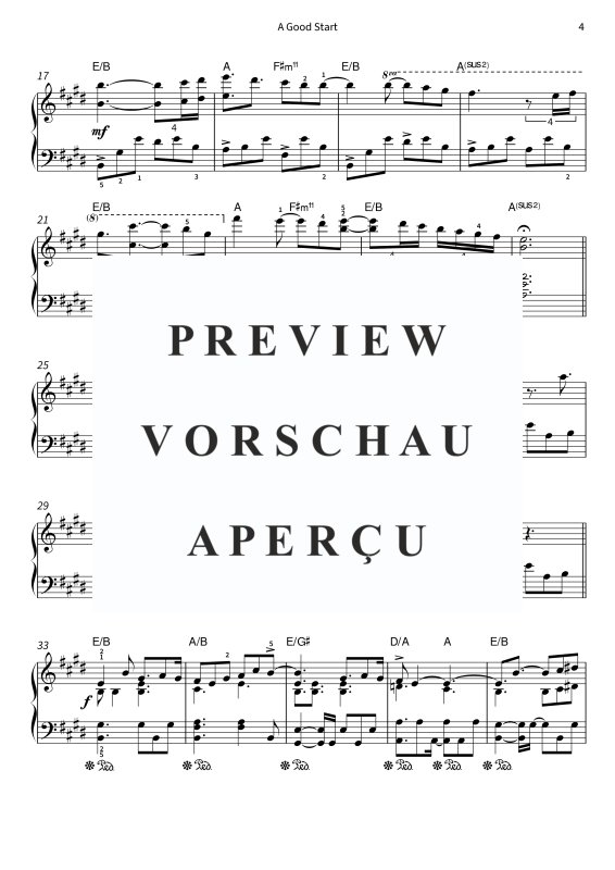 Produktgalerie: Seite 6 von 11 A Good Start, , Klavier Solo