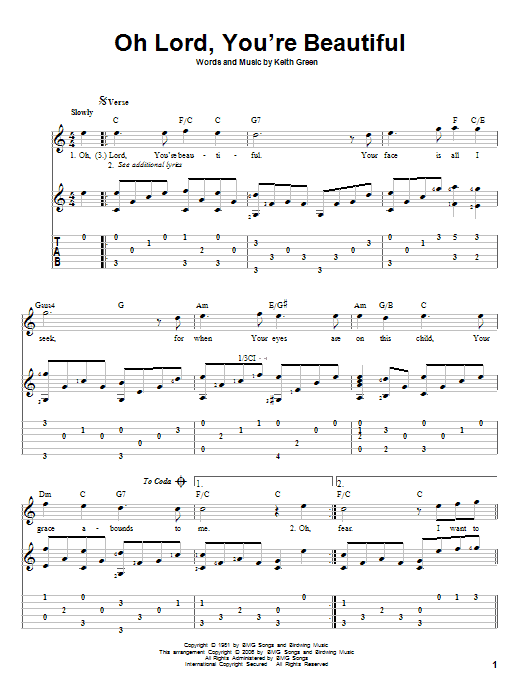 Produktbild zu: Oh Lord, You're Beautiful