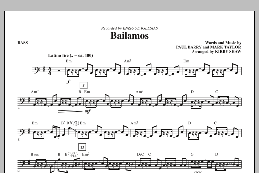 Produktbild zu: Bailamos - Bass