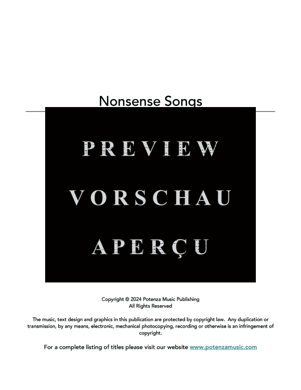 gallery: Nonsense Songs, , (Trio Gesang, Klarinette und Klavier)