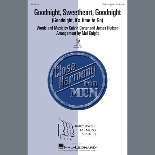 cover: Goodnight, Sweetheart, Goodnight (Goodnight, It's Time to Go) (arr. Mel Knight), The McGuire Sisters, Tokens, Chor