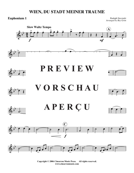 Product gallery: Page 6 of 15 Wein, Du Stadt Meiner Träume , , (Tuba Quartet: 2x Baritone, 2xTuba)