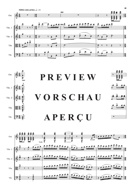 Produktgalerie: Seite 15 von 21 Tres Imagenes Cubanas , , (Streichquartett + Gitarre Solo)