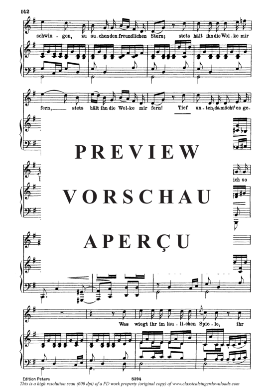 gallery: Der liebliche Stern D.861 , , (Gesang hoch + Klavier)