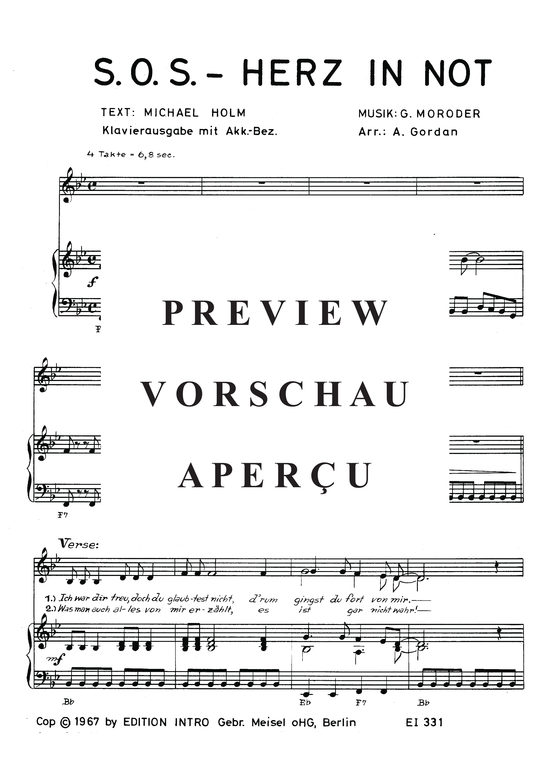 Produktgalerie: Seite 4 von 4 S.O.S. Herz in Not, Holm, 	Michael, Klavier und Gesang