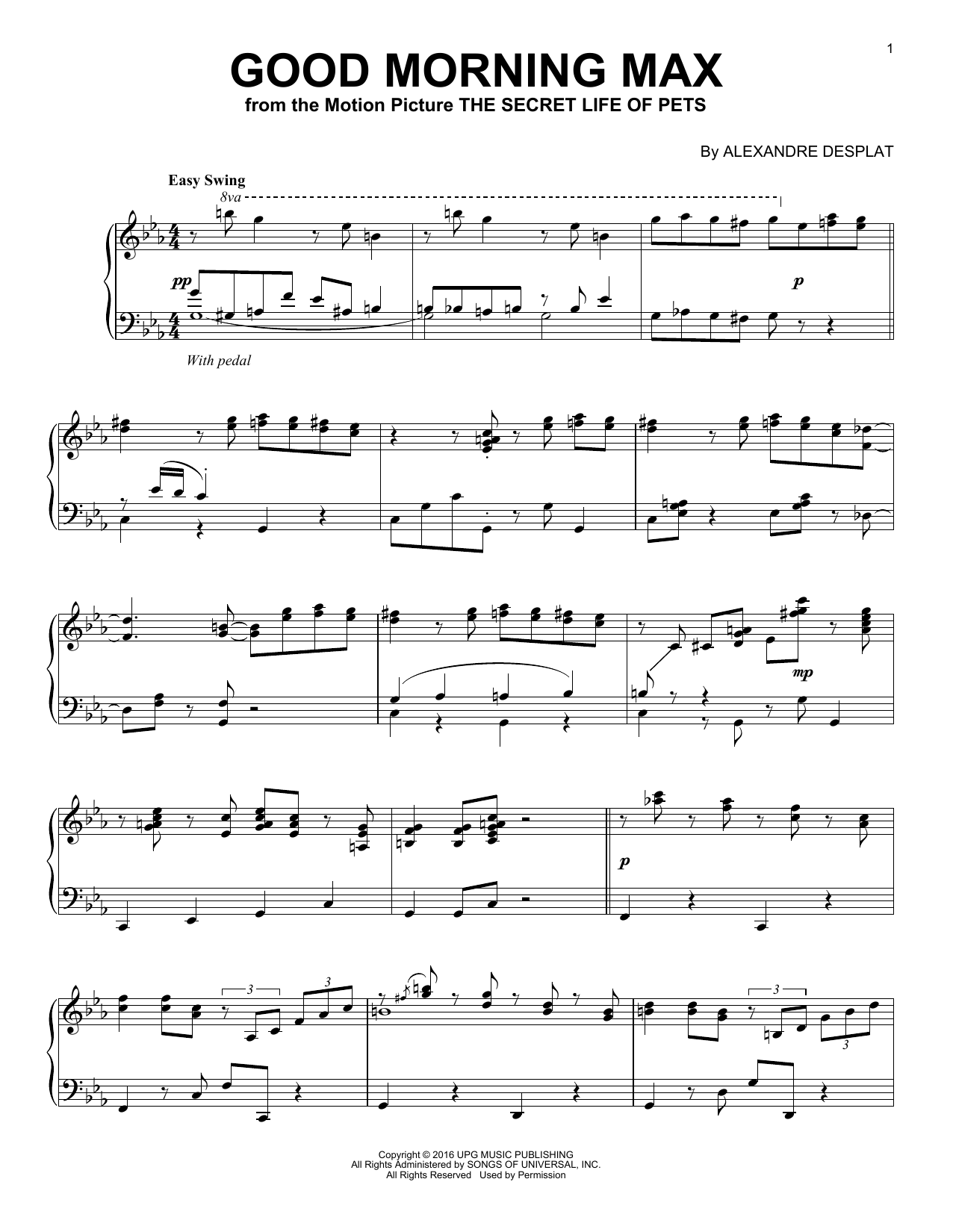 Product gallery: Page 1 of 1 Good Morning Max, Alexandre Desplat