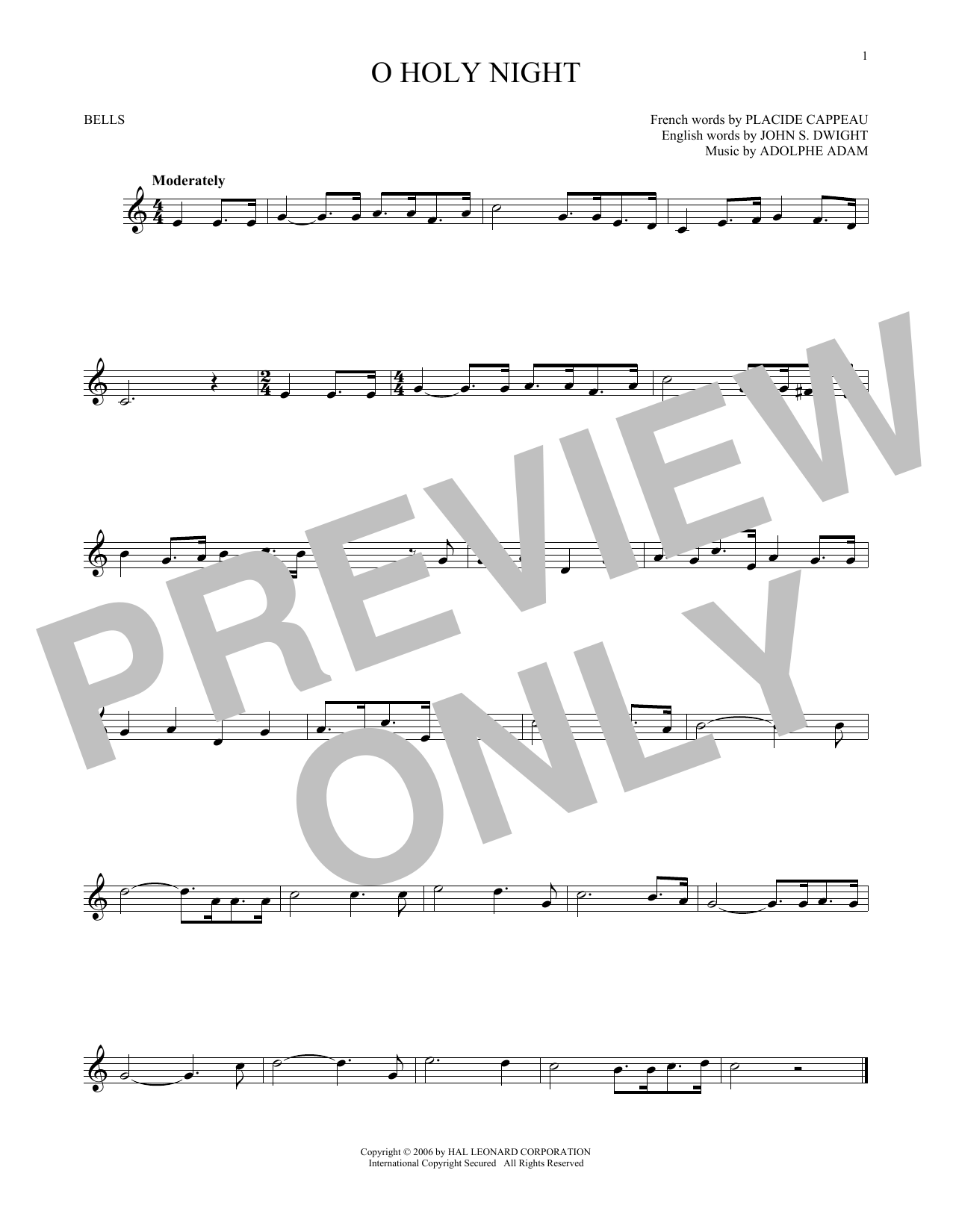 Produktgalerie: Seite 1 von 1 O Holy Night, Adolphe Adam, Percussion