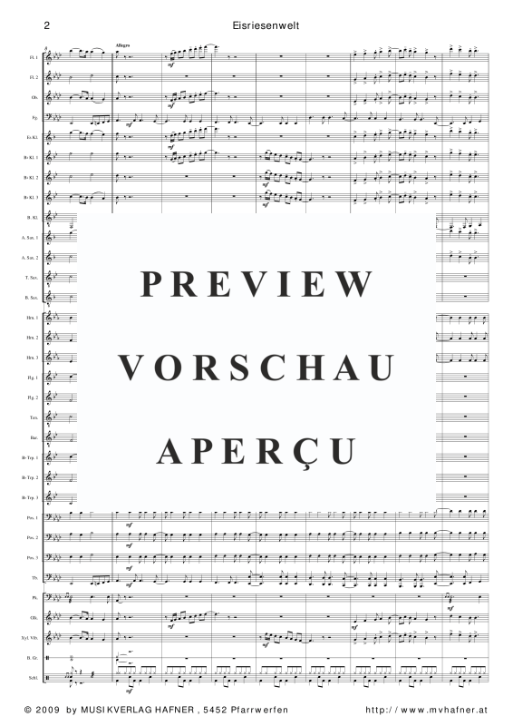 Product gallery: Page 7 of 11 Eisriesenwelt, , (large wind orchestra)