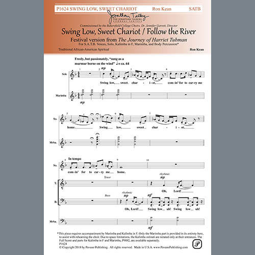cover: Sing Low, Sweet Chariot / Follow The River, Ron Kean, Chor