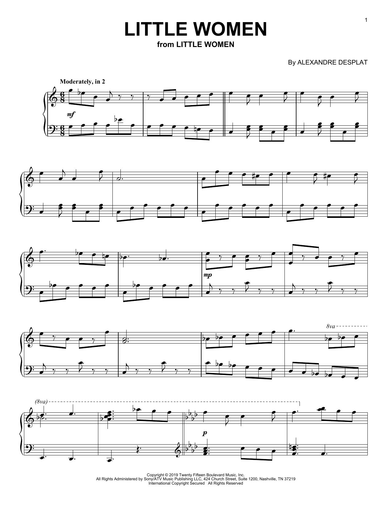 Product gallery: Page 1 of 1 Little Women (from the Motion Picture Little Women), Alexandre Desplat