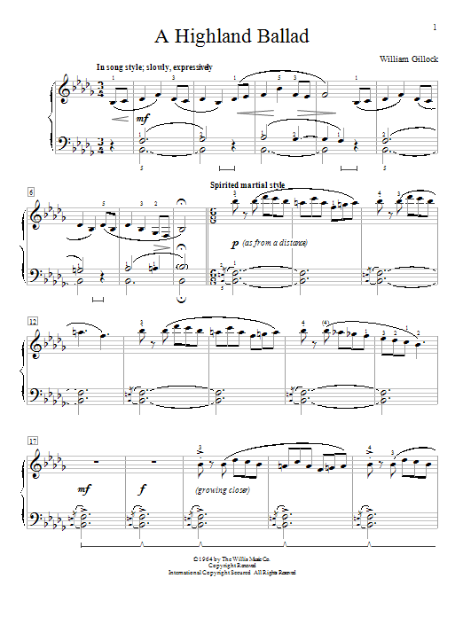 Produktbild zu: A Highland Ballad