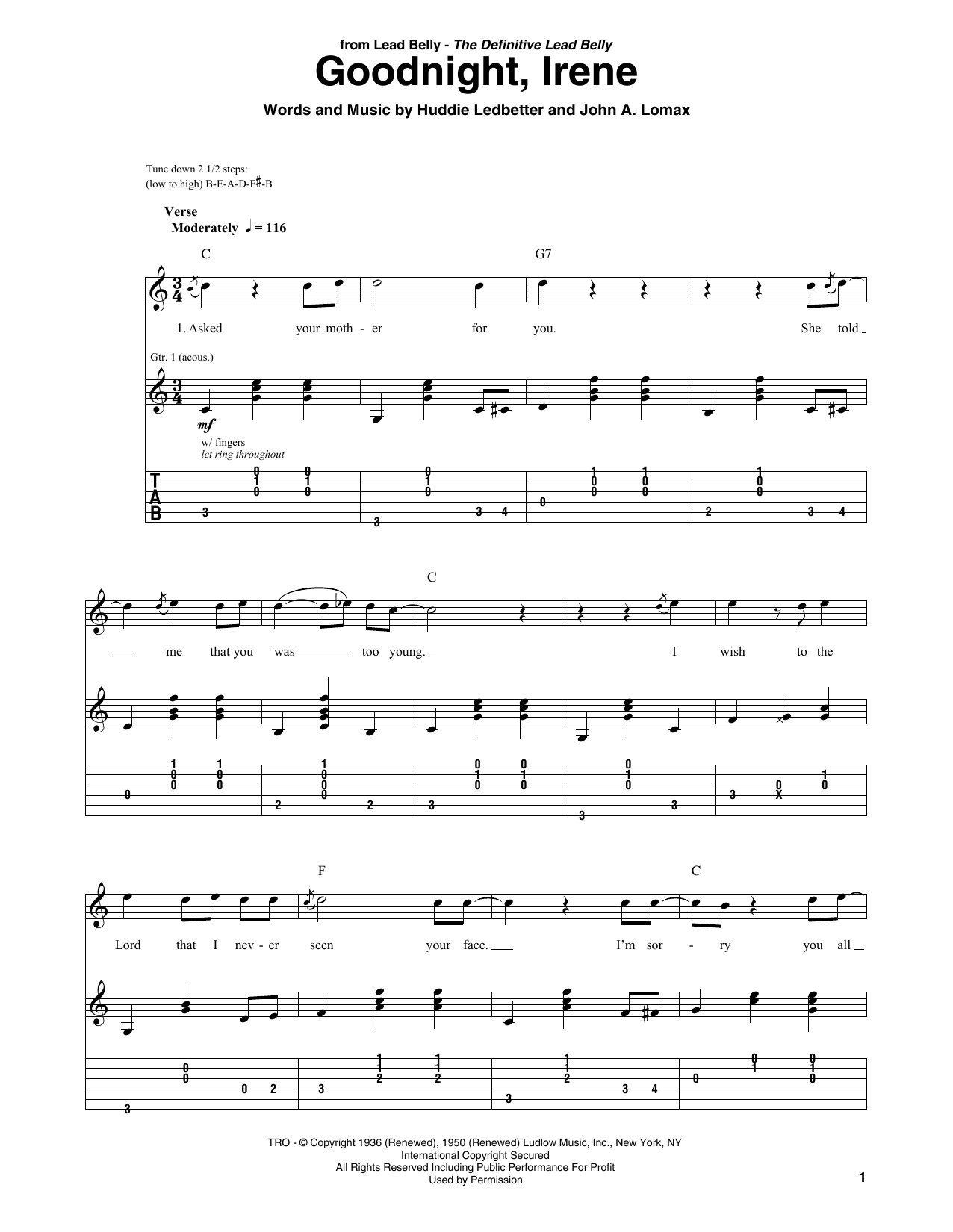 Produktgalerie: Seite 1 von 1 Goodnight, Irene, Peter, Paul & Mary, Gitarre