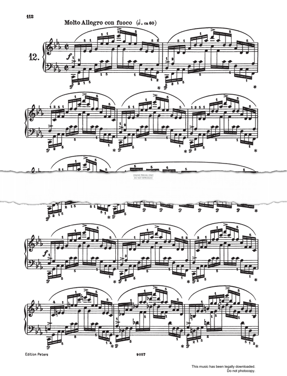 Produktgalerie: Seite 1 von 1 Etüde Op.25 No.12, Frederic Chopin, Klavier