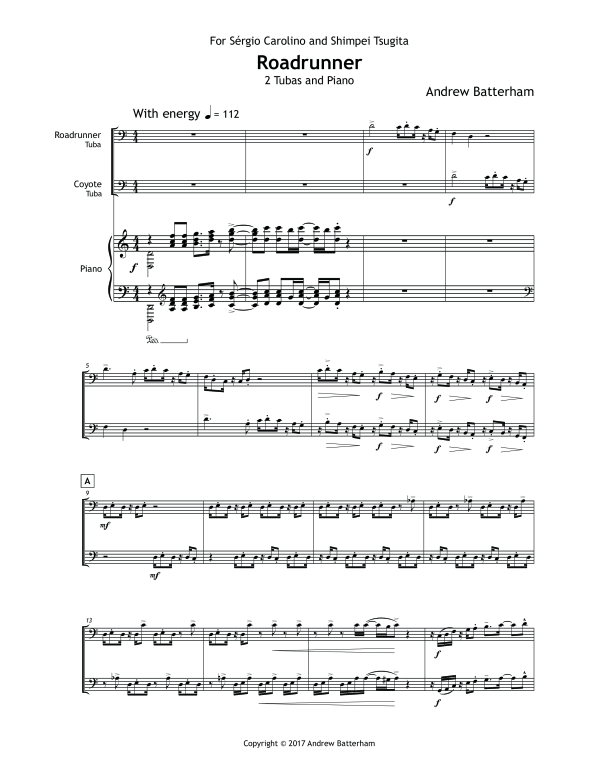 Produktgalerie: Seite 1 von 11 Roadrunner, , (2x Tuba und Klavier)