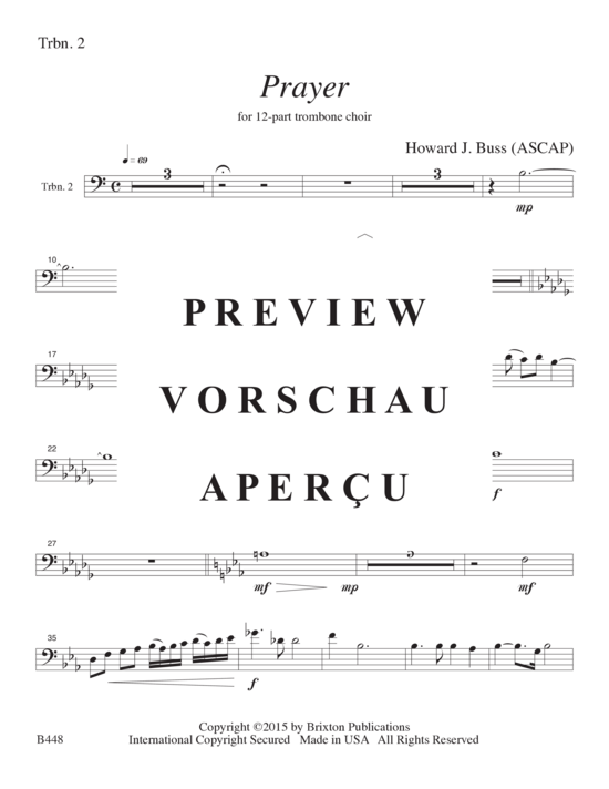 gallery: Prayer , , (12-stimmiger Posaunenchor)