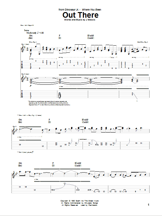 Produktgalerie: Seite 1 von 1 Out There, Dinosaur Jr., Gitarre
