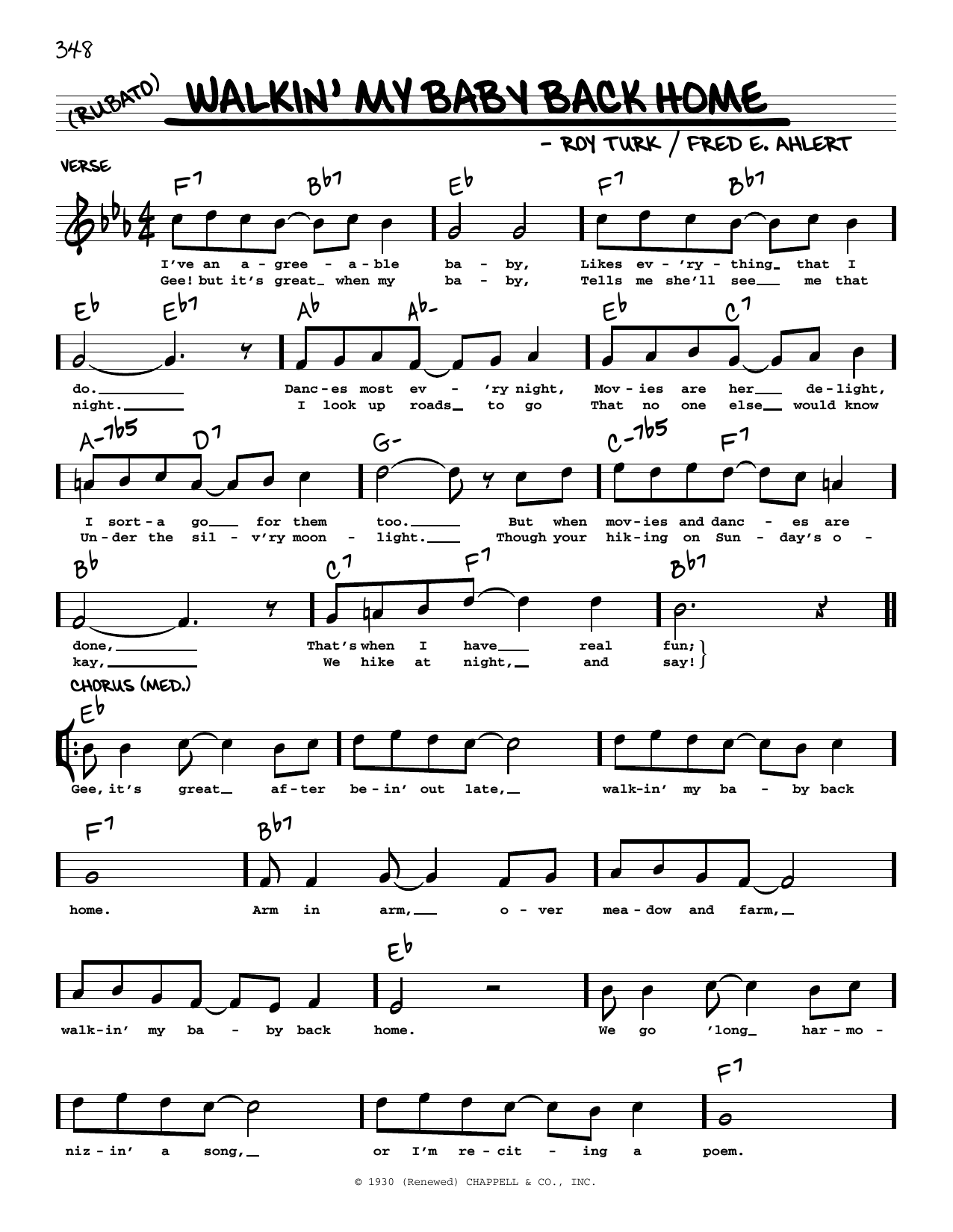 Product picture to: Walkin' My Baby Back Home (arr. Robert Rawlins)