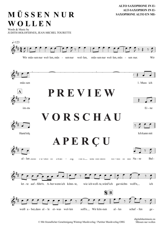 Product gallery: Page 2 of 4 Müssen Nur Wollen , Helden, Wir Sind, Alto Saxophone