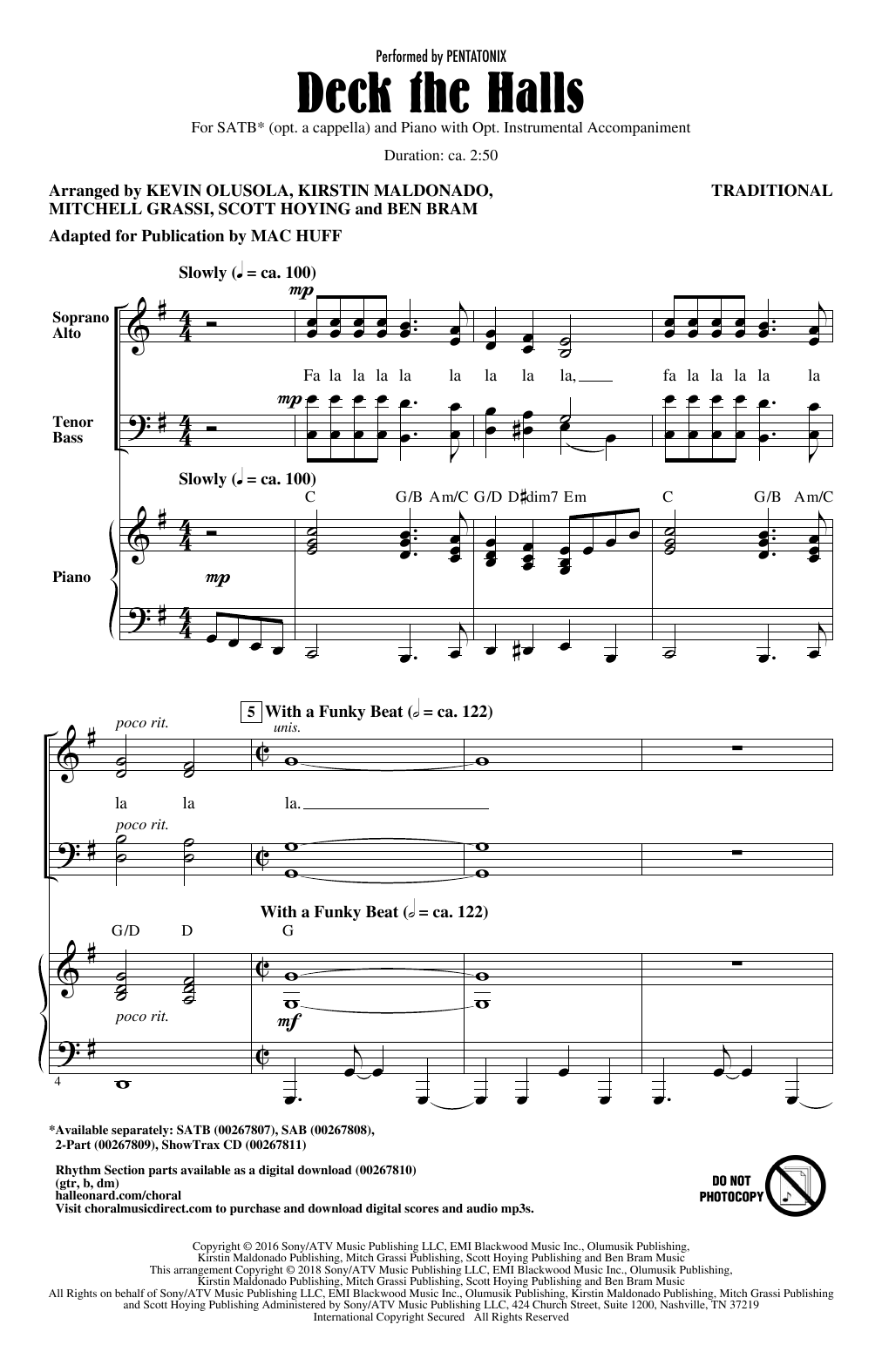 Product picture to: Deck The Halls (arr. Mac Huff)