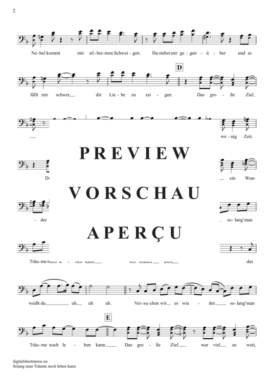 Produktgalerie: Seite 3 von 4 Solang Man Träume Noch Leben Kann , Münchener Freiheit, (Violon-Cello)