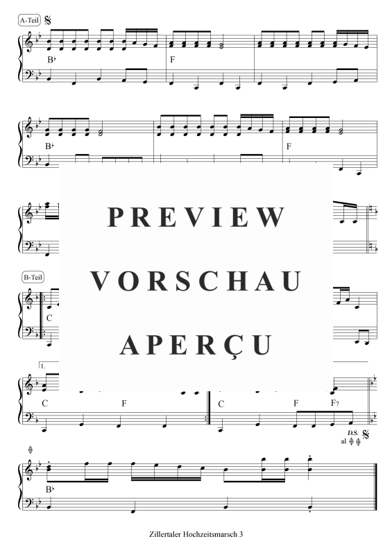 Product gallery: Page 4 of 4 Zillertaler Hochzeitsmarsch, , Piano Solo