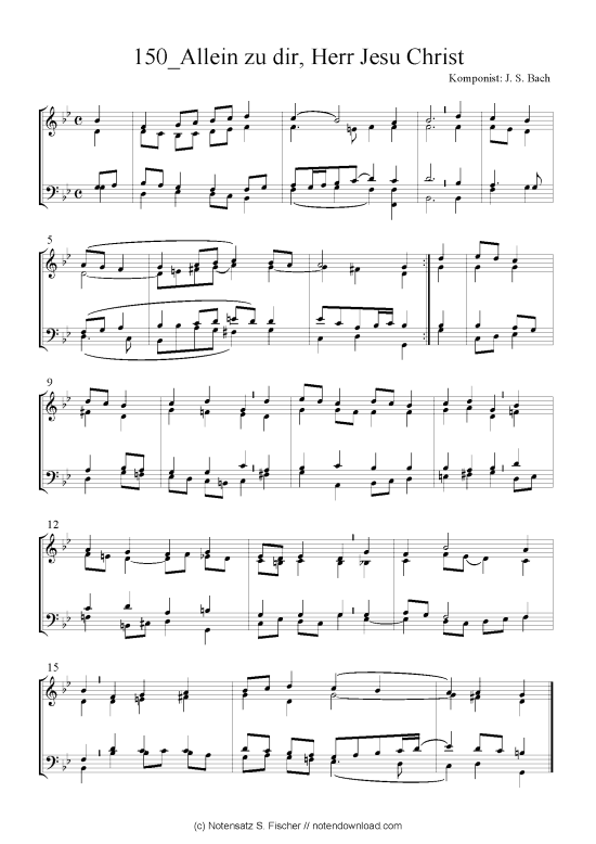 Produktbild zu: Allein zu dir, Herr Jesu Christ J. S. Bach