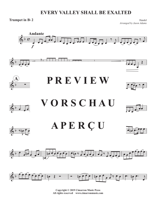 Produktgalerie: Seite 10 von 17 Every Valley Shall Be Exalted , , (Blechbläser Quintett)