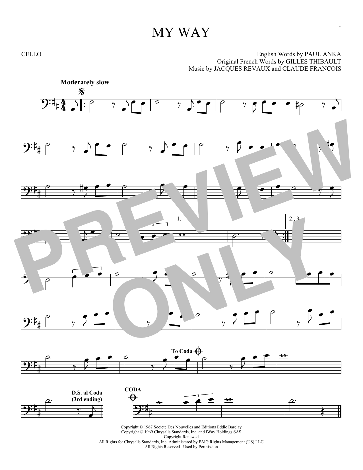 Produktgalerie: Seite 1 von 1 My Way, Frank Sinatra, Violoncello