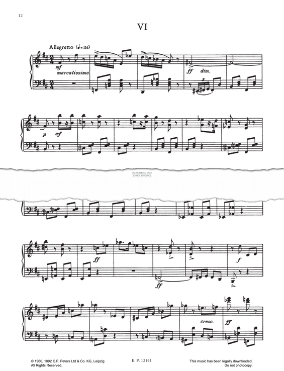 Produktgalerie: Seite 1 von 1 Prelude No.6 (from 24 Preludes Op. 34), Dmitri Shostakovich, Klavier