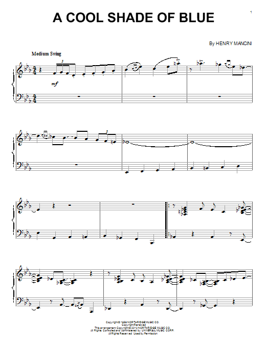 Product gallery: Page 1 of 1 A Cool Shade Of Blue, Henry Mancini